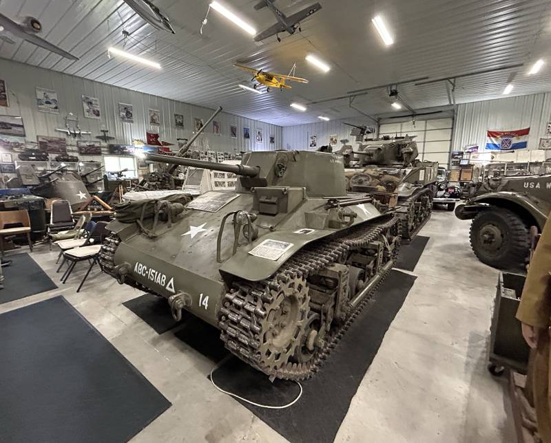 Roberts Armory, a WWII historical museum near Rochelle, has a wide variety of vehicles on display.