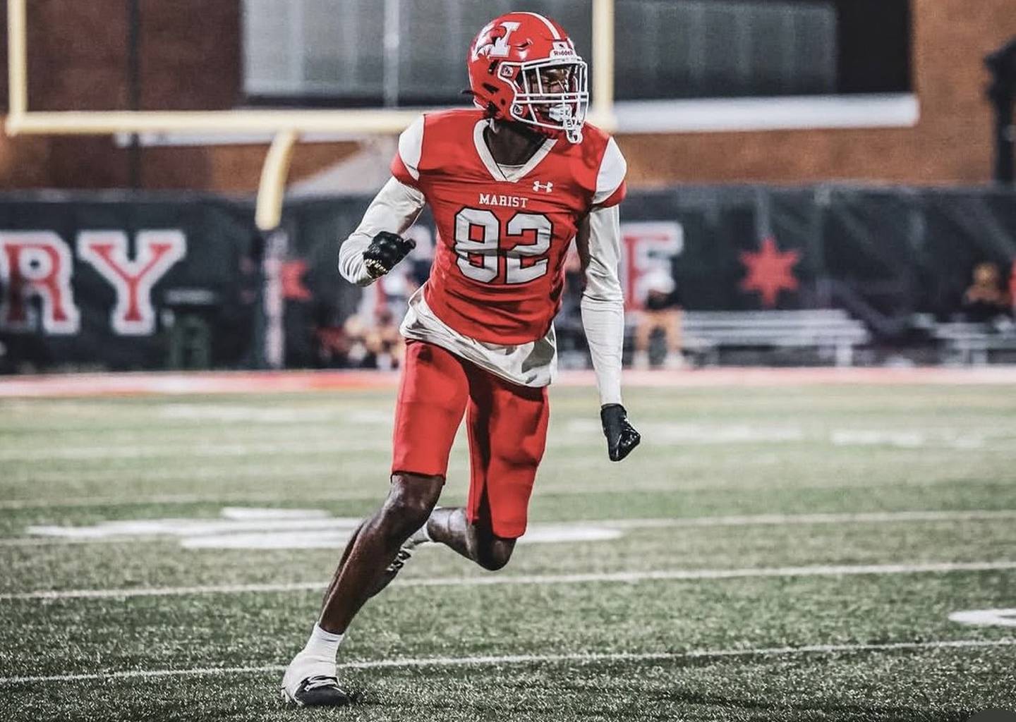 Marist wide receiver Stephen Brown intends to play tight end at NC State. Brown announced his commitment to the school on Nov. 20.