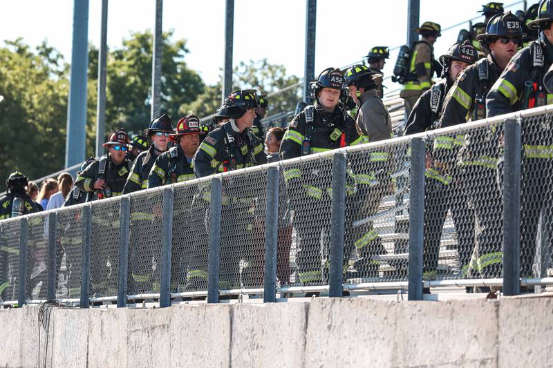 The Woodstock Fire/Rescue District hosted McHenry County's first 9/11 stair climb Sept. 7, 2025.