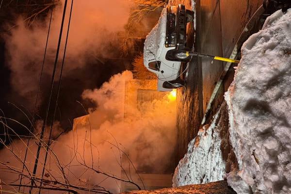 Downed live wires lead to fire outside Algonquin home