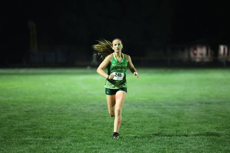 Bishop McNamara's runs during the All-City cross country meet at Bishop McNamara on Wednesday, Sept. 17, 2025.