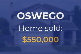 Sale closed in Oswego: $550,000 for a property