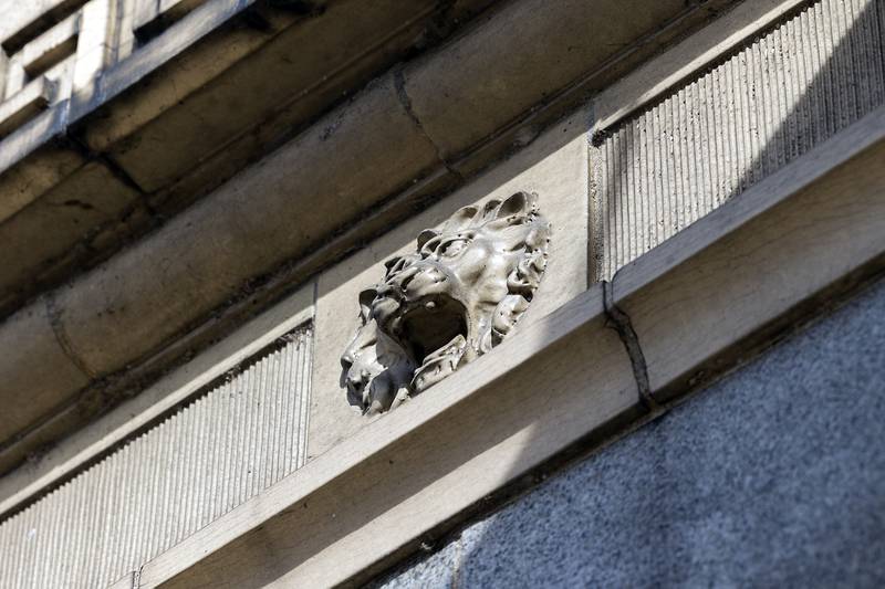 Lions seen on the outside of The Dixon harken back to the original designer whose last name was Rorer.