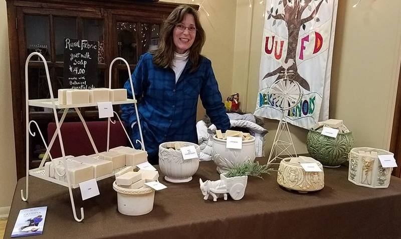 The Unitarian Universalist Congregation of DeKalb's winter farmers market fundraiser