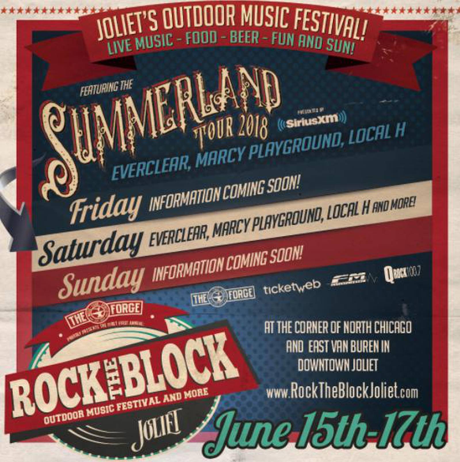 The announces part of summer, 'Rock The Block,' lineup downtown