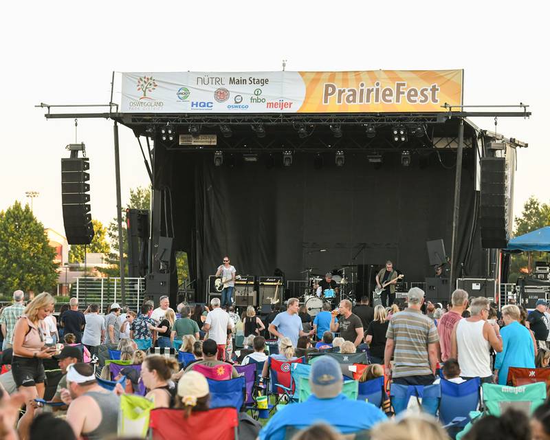 Live music was enjoyed by PrairieFest attendees through out the evening Friday June 17, 2022 in Oswego.