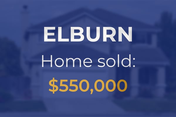 Sale closed in Elburn: $550,000 for a single-family home