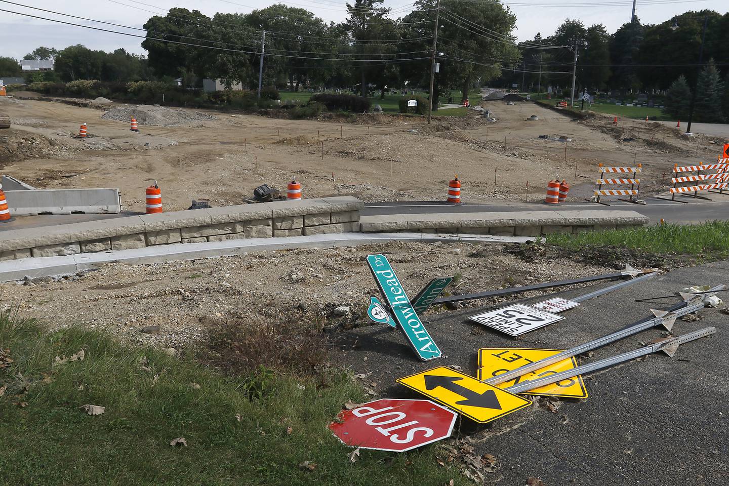 Work continues Tuesday, Sept. 20, 2022, on the construction of the roundabout at the intersection of North Main Street and Cary-Algonquin Road in Algonquin. Construction is 75% complete, according to the project website. Roundabouts are a big part of planning and proposed solutions for traffic issues within McHenry County. There are half a dozen intersections where roundabouts are either planned or under construction and there are more sites that have been identified within McHenry County as being potentially suitable for roundabouts in the future. Data from Illinois Department of Transportation shows that roundabouts can significantly improve traffic and decrease both the number of crashes as well as the number of injuries and hospitalizations that occur when crashes do happen.