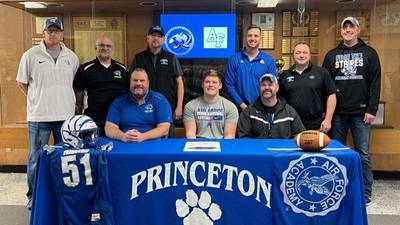 Princeton’s Bennett Williams flies with the Air Force Academy 