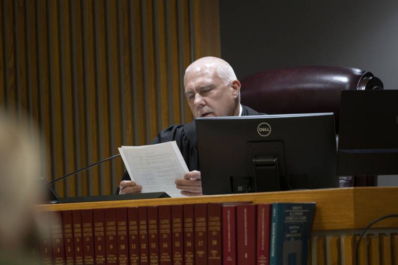 Judge James Heuerman reads the verdict in the Garrett Ramos wrongful death trial Friday, Nov. 14, 2025. Brittany Ramos was awarded $31.5 million dollars.