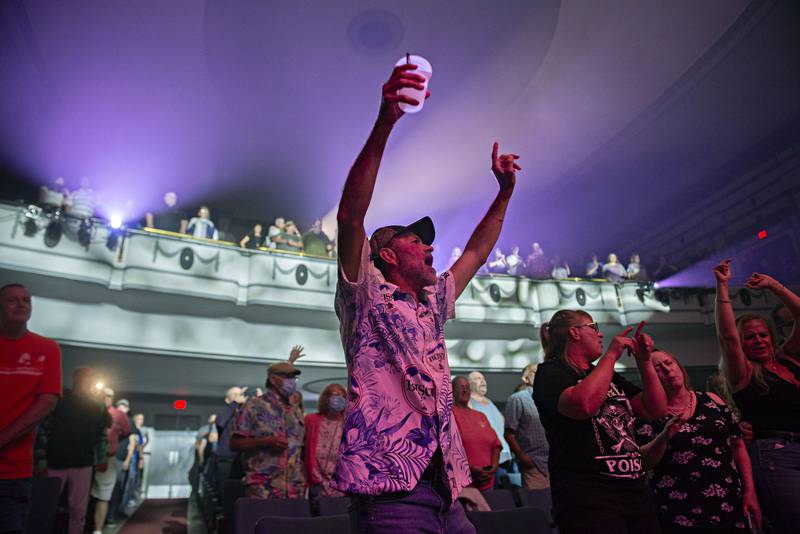 Hot blooded fans urgently flocked to the Dixon Theatre on Friday, Aug. 19, 2022 to see juke box heroes Double Vision, a tribute to 70s and 80s rock group Foreigner. Playing hits such as "Cold As Ice" and "Waiting for a Girl Like You," the group took the fans back to sounds of one of the premier supergroups of the era.