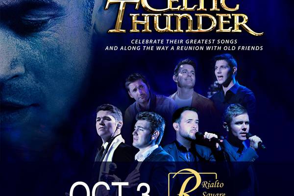 An Intimate Evening with Celtic Thunder coming to Rialto Square Theatre 