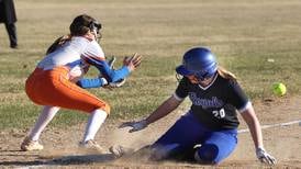 Photos: Hinckley-Big Rock fields a softball team for first time since 2019 as they take on Genoa-Kingston