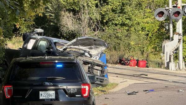 One dead, two injured after train collides with landscaping truck in Elgin