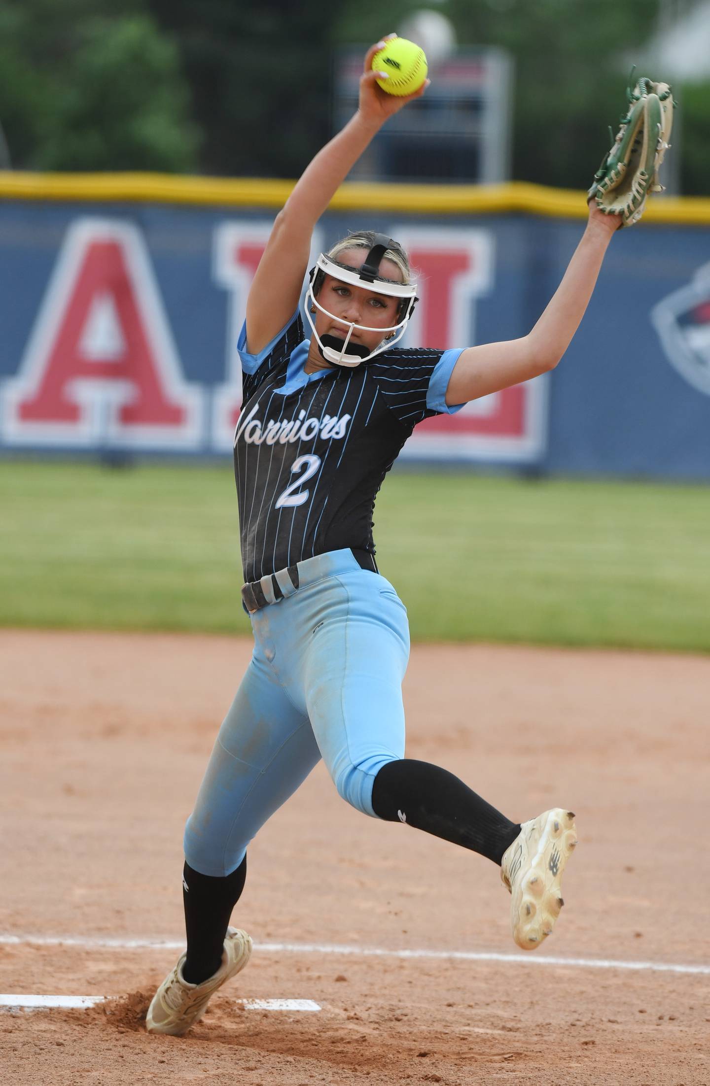 Willowbrook pitcher Adrianna Weaser makes her delivery during the Class 4A Conant softball regional in Hoffman Estates Tuesday.