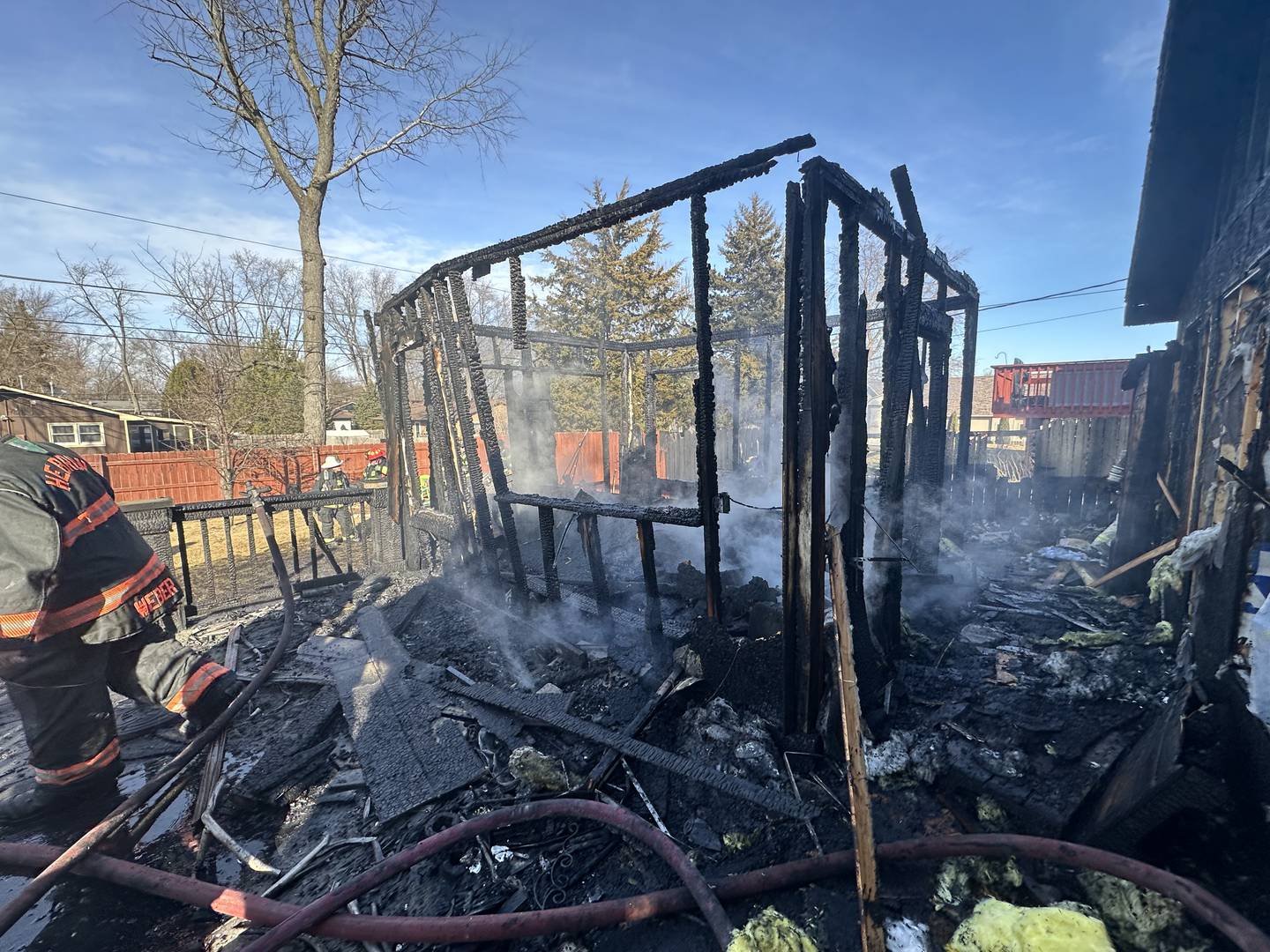The Wonder Lake Fire Protection District responded to a house fire on Sunday, Feb. 9, on the 8400 block of Shady Lane that left the home severely damaged. The fire destroyed a four-season porch and damaged the primary bedroom, attic and a laundry room, officials said.