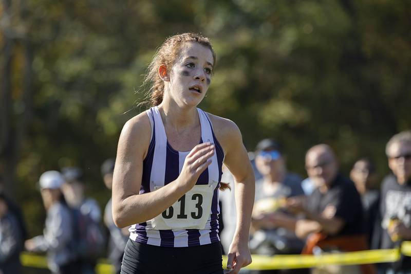 Emma Smith of Dixon placed second to lead the Duchesses Saturday, Oct. 22, 2022 at the Sterling Class AA cross country regionals.