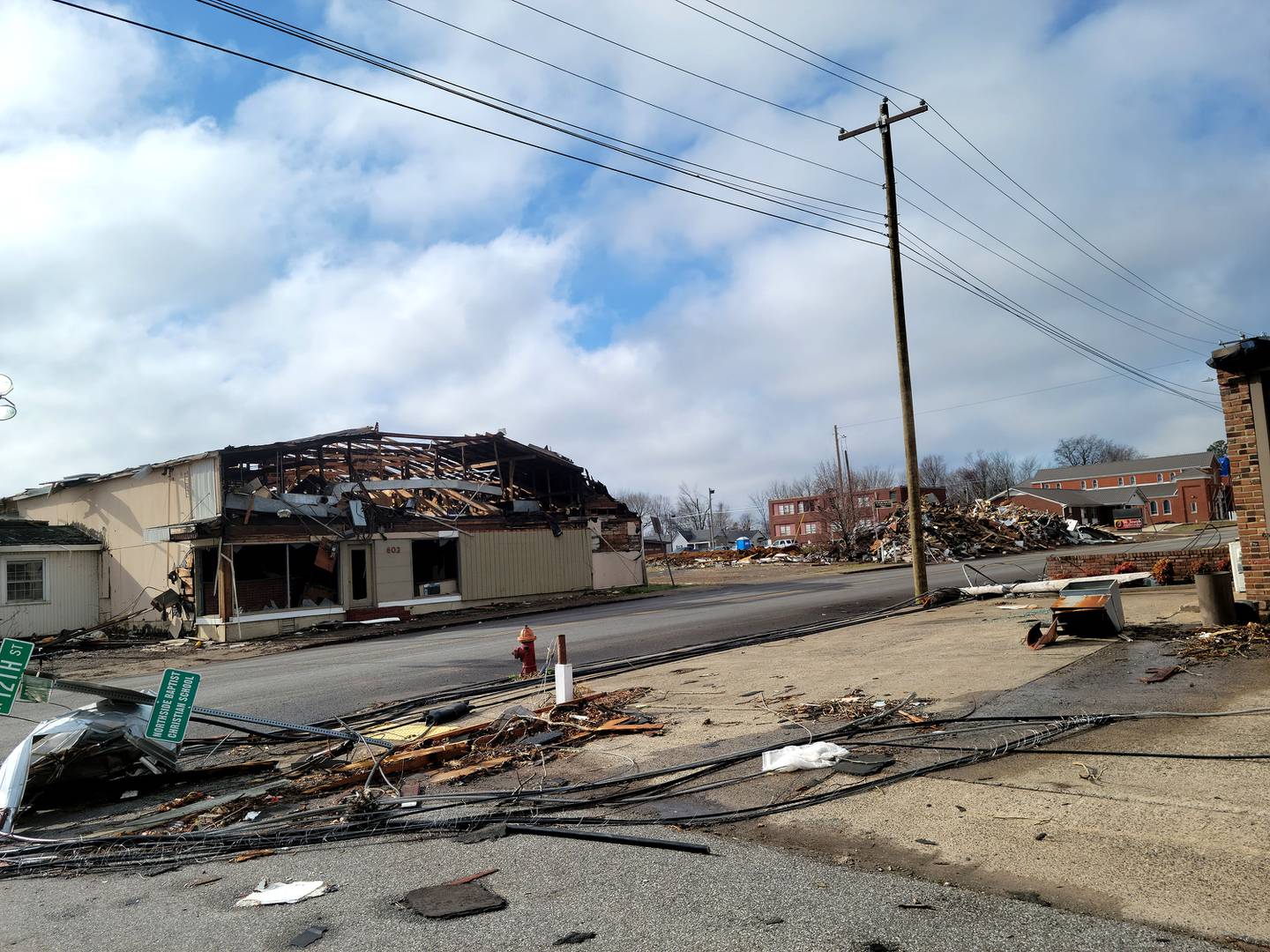 Tara Treve, owner of Massage Tara Bella in Elburn, helped organize two truckloads of donations for victims of the Mayfield, Ky. tornado last December.