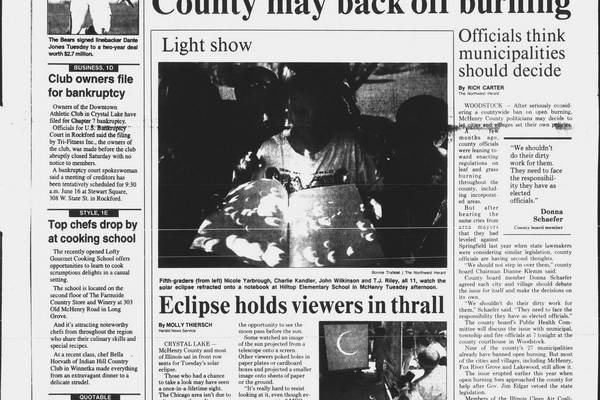 Historical covers for May 11: Eclipse holds viewers in thrall