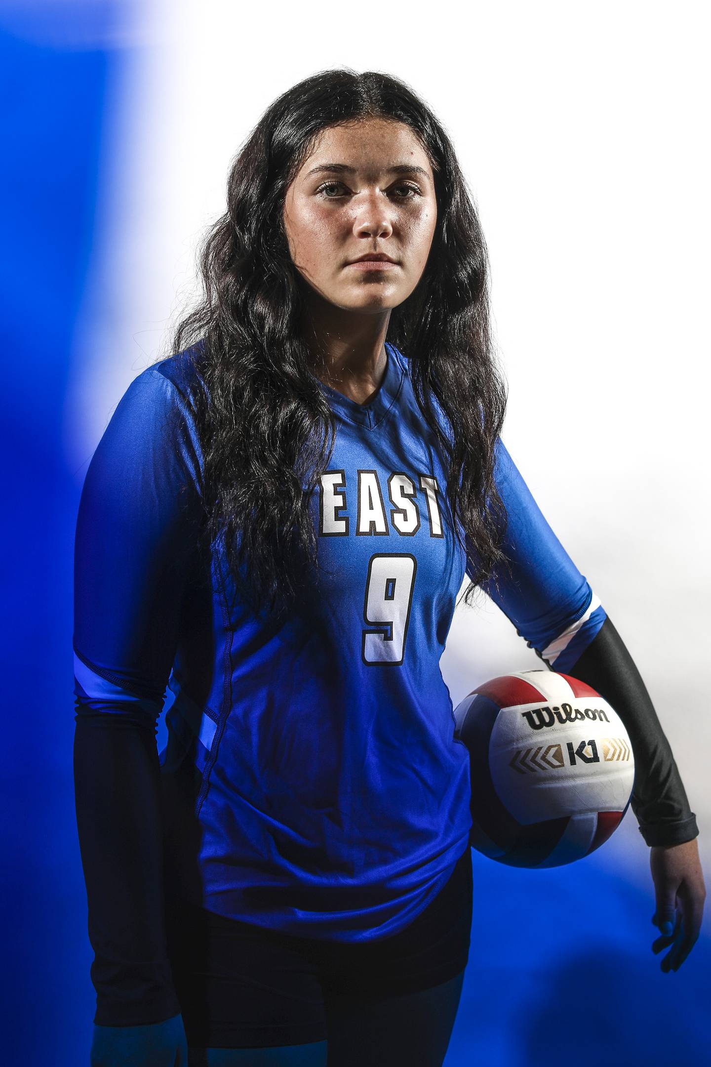 Lincoln-Way East's Kayleigh Ritter is the Herald-News volleyball player of the year, on Monday, May 24, 2021, at Lincoln-Way East High School in Frankfort, Ill.