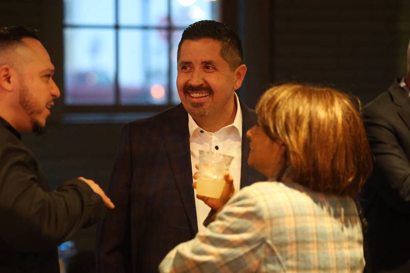 Joliet City Councilman Cesar Cardenas, District 4, attends the soft opening of Casa Catrina on Thursday, Feb. 19, 2026 in Joliet.