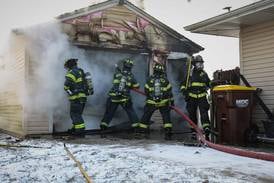 Garage destroyed, along with its contents, in Woodstock fire; officials warn of battery hazards