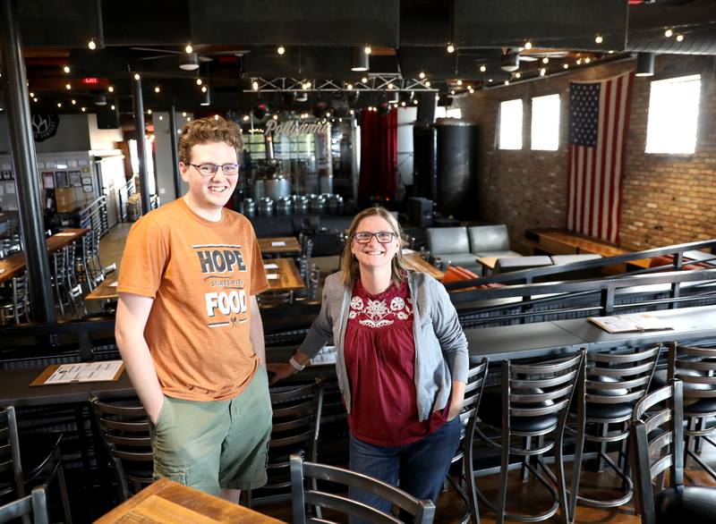 Bethany Covenant Church Worship Director Ethan Bryant and Pastor Laura Tarro will soon be hosting church services at Pollyanna Brewing Company in St. Charles. The church formerly met at Dimples Donuts.