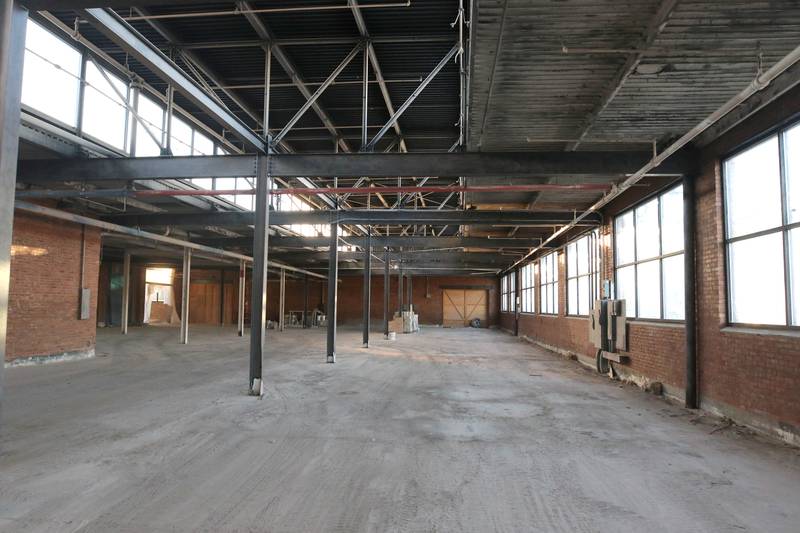 Inside one of the buildings on the property at 421 North California Street Monday, Nov. 13, 2023, in Sycamore. Local businessman Chris Mayer hopes to renovate the existing industrial buildings into a distillery, restaurant and event space.