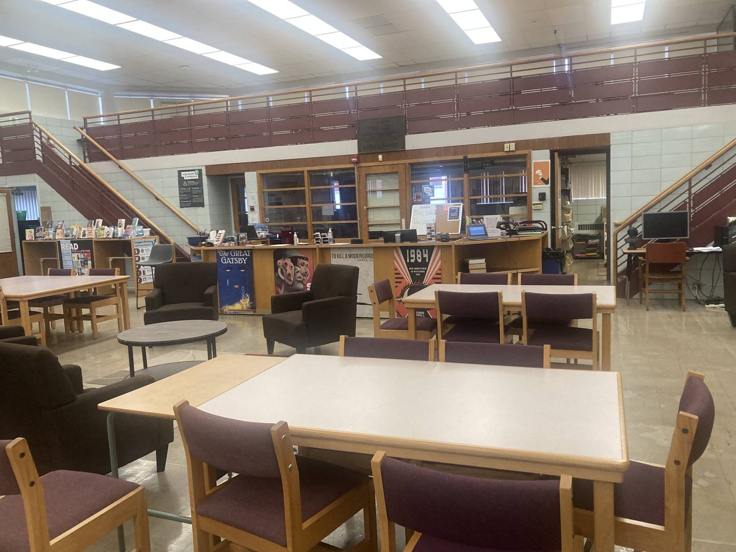 "The Port" media center at LTHS Central Campus.