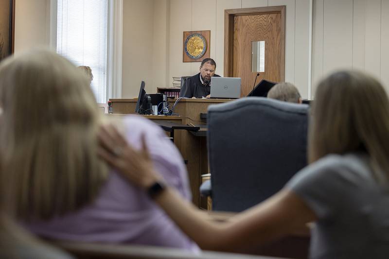 Ogle County Judge Anthony Peska oversees a probable cause hearing Friday, June 13, 2025, for Matthew Herpstreith in Carroll County Court.