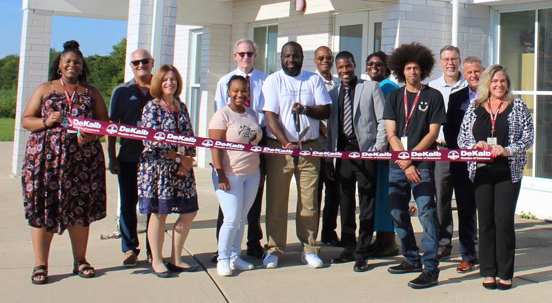 DeKalb Chamber of Commerce celebrating New Hope Missionary Baptist Church's 30th anniversary and joining the DeKalb Chamber with a ribbon cutting.