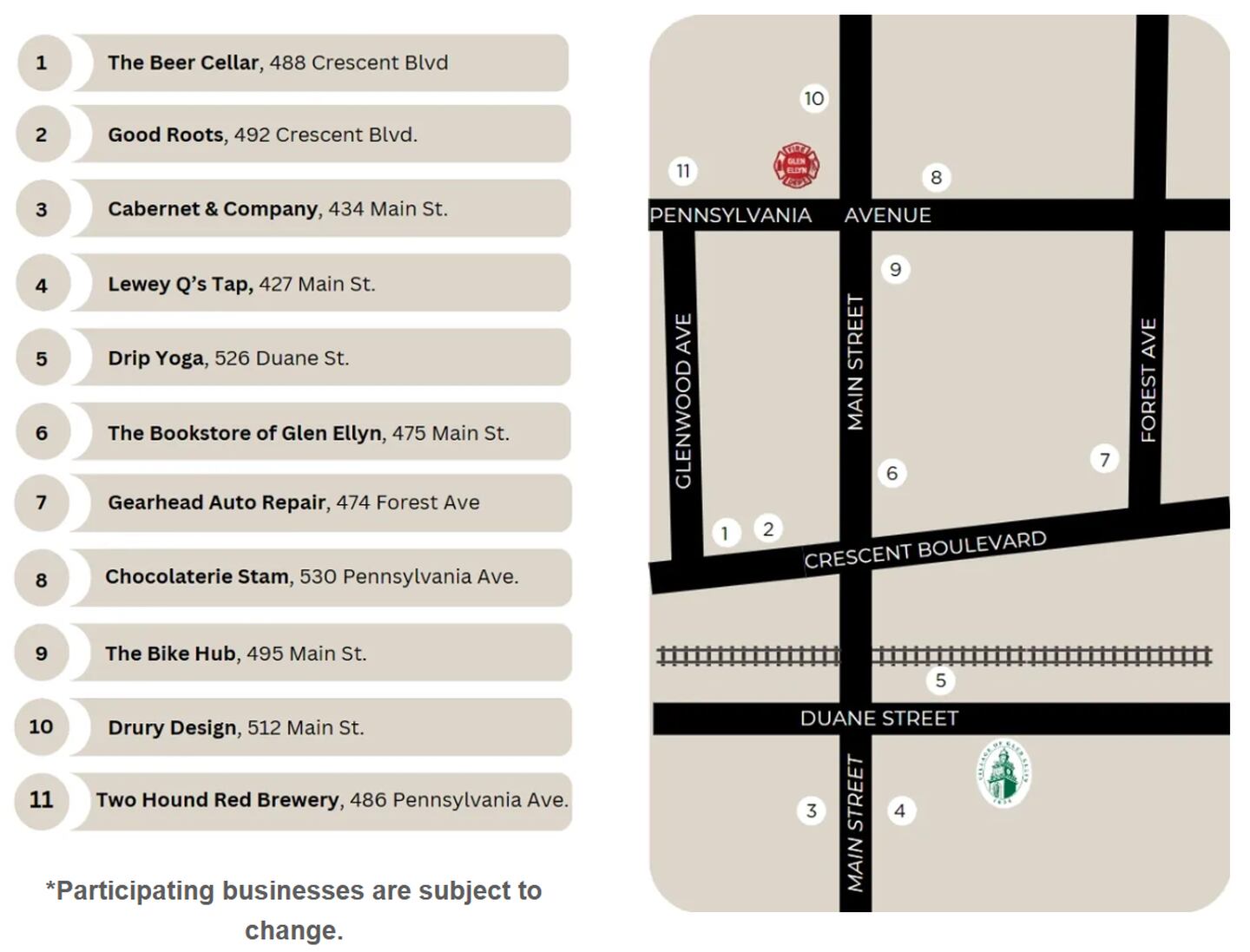 Downtown Glen Ellyn has announced it will host the inaugural Craft Beer Crawl at 1 p.m. Saturday, May 4, 2024 starting at The Beer Cellar, 488 Crescent Blvd. Guests will be able to taste four ounces of 10 different craft beers while exploring downtown businesses along the way.