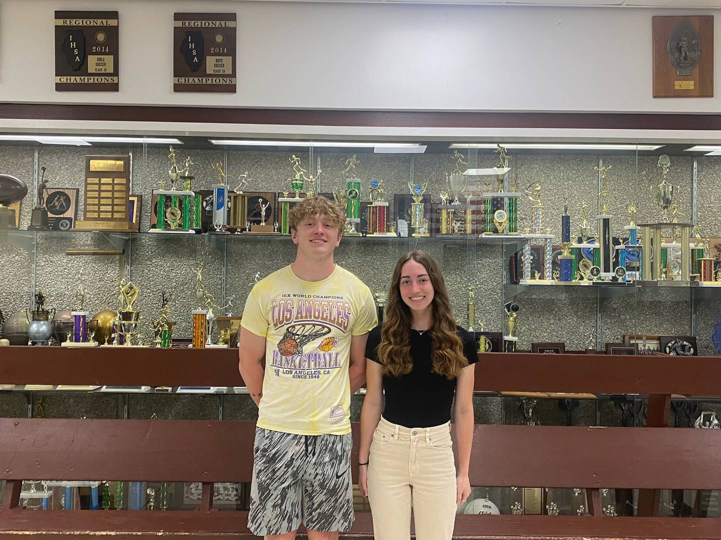 Myles Johnson and Grace Lines as this year's William R. Ferguson award winners.