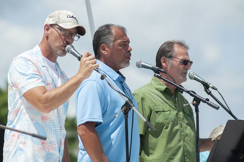 Members of the Sterling/Rock Falls musical group New Vocal Blend, start the entertainment Saturday, July 30, 2022 at Morrison’s first ever Shuckfest. In all four bands will be entertaining crowds throughout the day and evening.