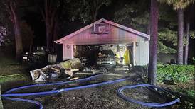 Lake in the Hills garage fire caused by lightning strike Thursday
