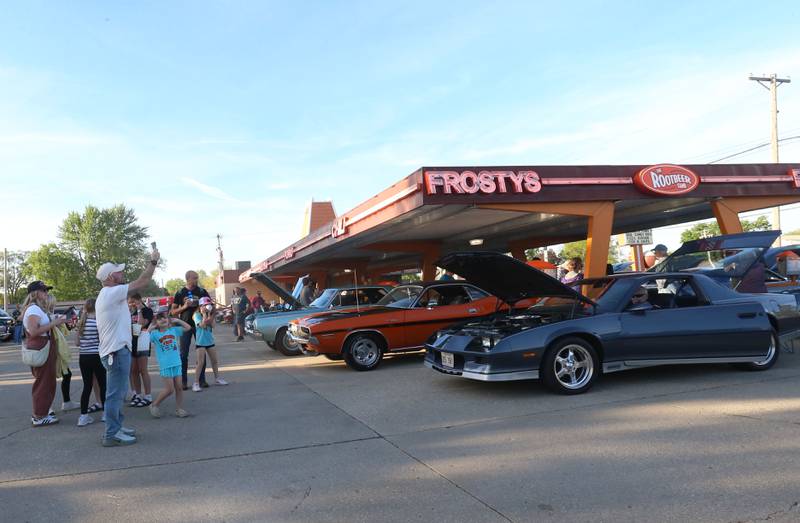 Families gather for the Kick off Cruise on Saturday, April 25, 2026 at Root Beer Stand in Oglesby. Donations from the cruise helped fund the Kids Hot Rod Camp held June 15-19 at "The Rock" Walnut Community Bible Church in Walnut. The camp is open to kids ages 12-17.