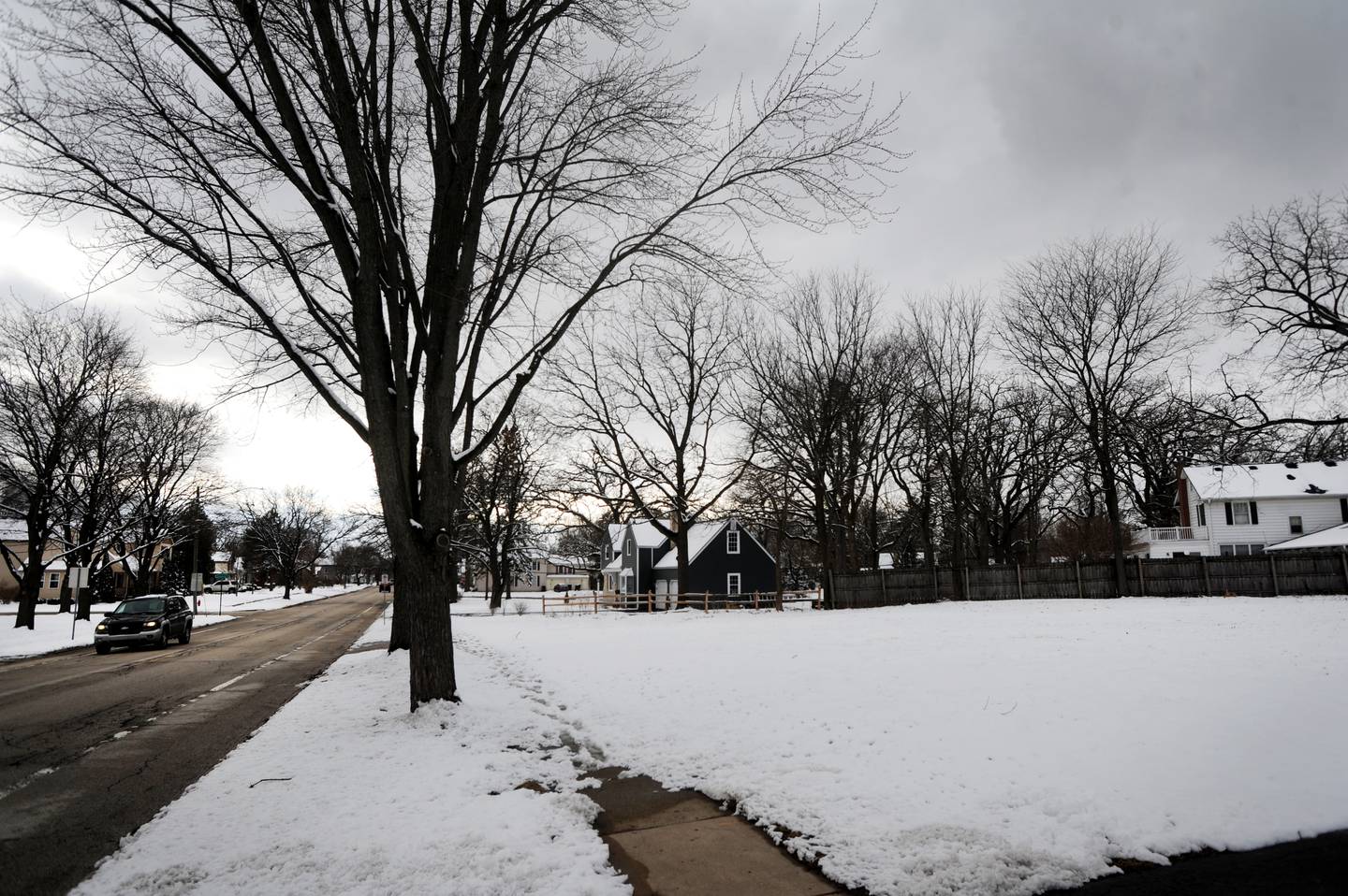 The empty lot at 94 Dole Ave. in Crystal Lake on Monday, March 7, 2022. AJ Freund, a 5-year-old child who was abused by his parents, Andrew Freund Sr. and JoAnn Cunningham, and eventually murdered on April 15, 2019, once lived in the house at this location. The house was demolished on March 4, 2020.