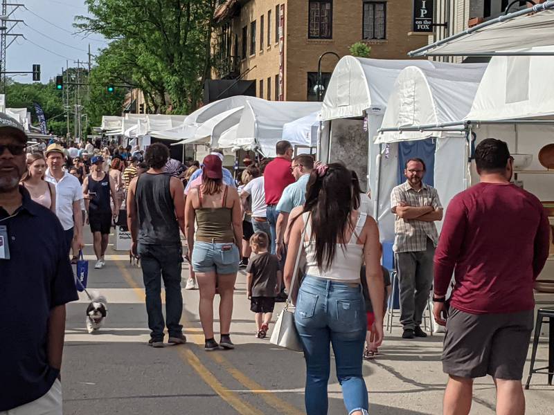 Crowds flocked Sunday to the 24th annual St. Charles Fine Art Show.