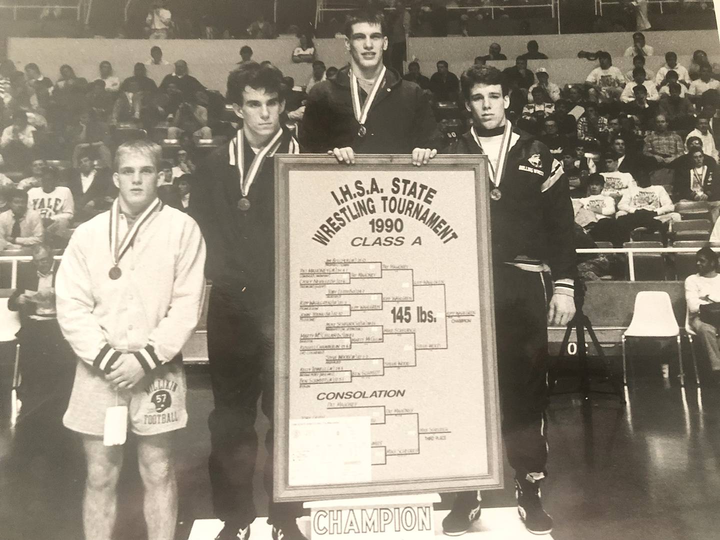 Kipp Wahlgren was an IHSA State wrestling champion for Princeton in 1990.