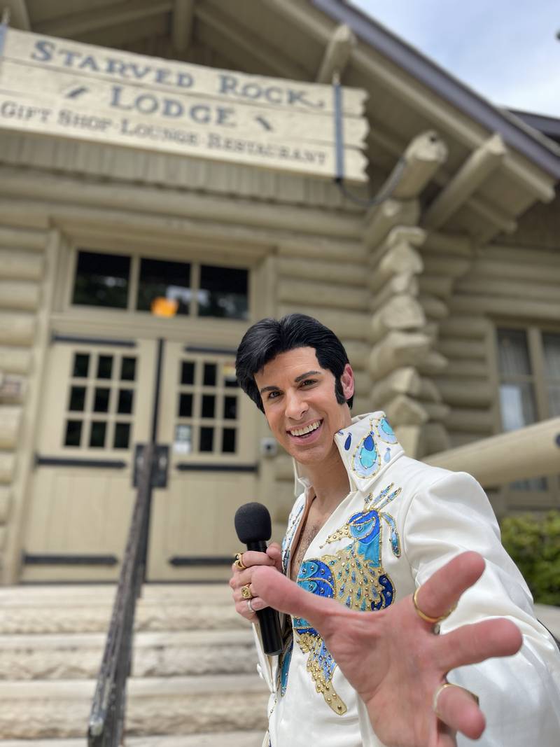 Elvis Presley impersonator Michael St. Angel will perform at Starved Rock Lodge Nov. 6 & 7, 2023.
