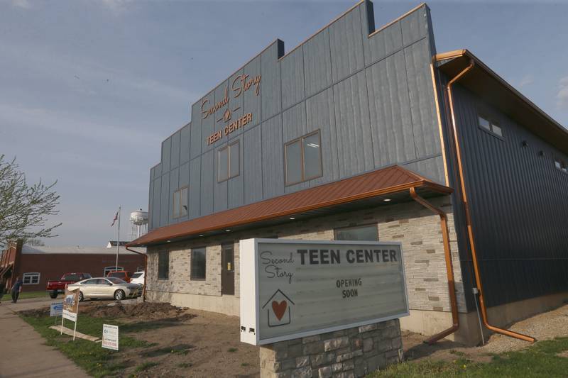 An exterior view of the Second Story Teen Center on Thursday, April 24, 2025 in Princeton. Donors were invited to see the new building. The center officially opens next Tuesday.
