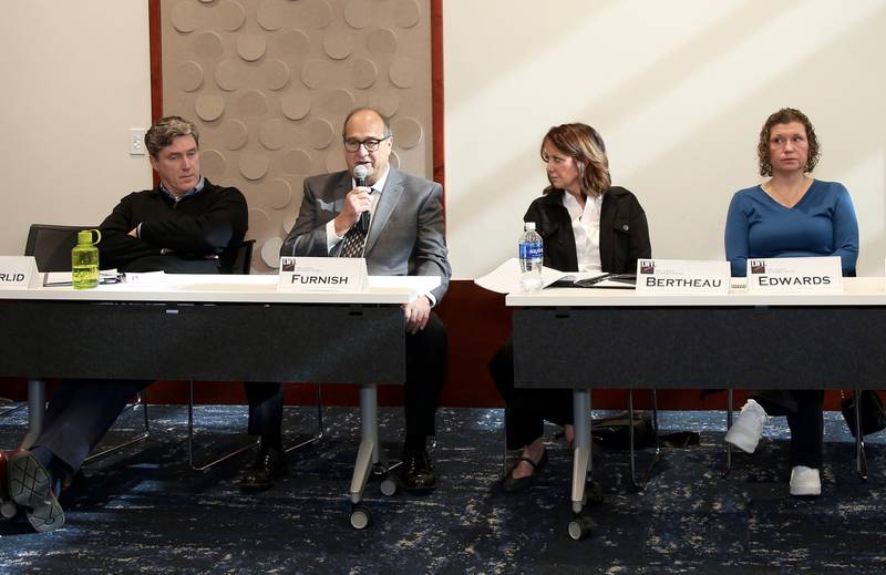 A candidate forum hosted by the League of Women Voters of Central Kane County was held on Sunday, Feb. 9, 2025 at the Geneva Public Library.