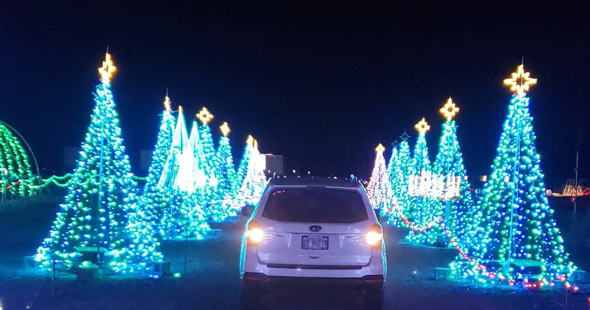 Drivethru Christmas display lights up fairgrounds Shaw Local