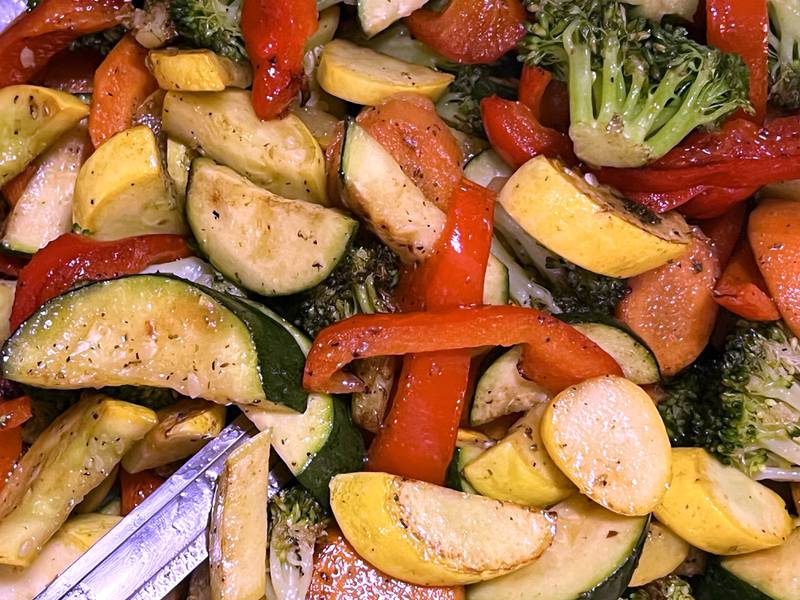 Some of the colorful vegitables Friday, March 20, 2026, during the annual Lenten season fish fry at Faranda’s Banquets in DeKalb. The fish fries are 4 to 8 p.m. Fridays through April 3 at the banquet center and a portion of the procedes go to support multiple social service agencies in DeKalb County.