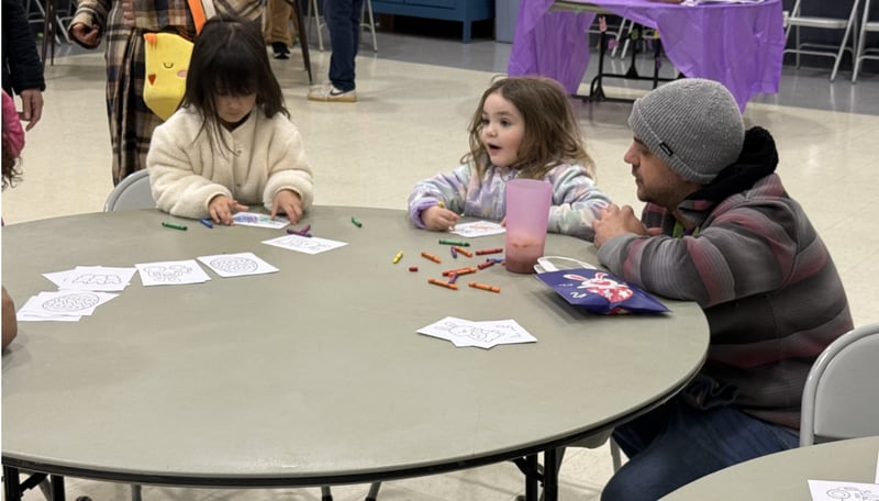 Mendota residents participate in the Mendota Area Chamber of Commerce Easter Hop at Zion United Methodist Church on Saturday, March 28, 2026.