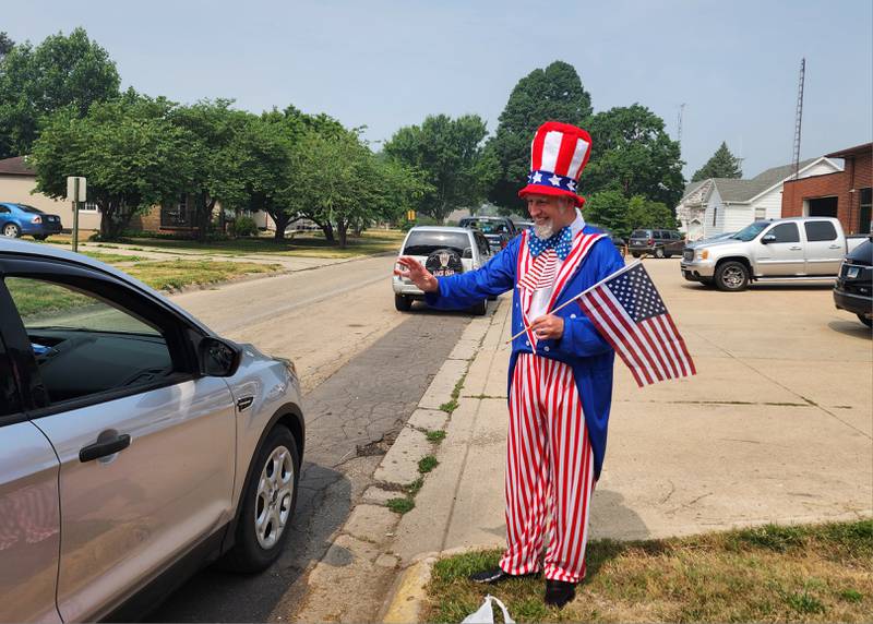 The Hall Township Food Pantry held its annual Fourth of July distribution on Wednesday, June 28 at 500 N. Terry St. in Spring Valley.