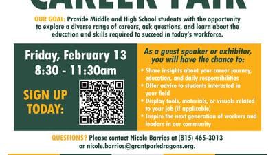 Grant Park Schools seeks professionals for Career Exploration Fair Feb. 13 
