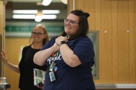 Plainfield teacher surprised as Golden Apple winner