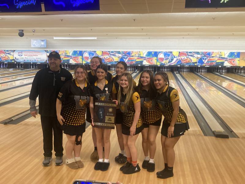 The Joliet West girls bowling team.