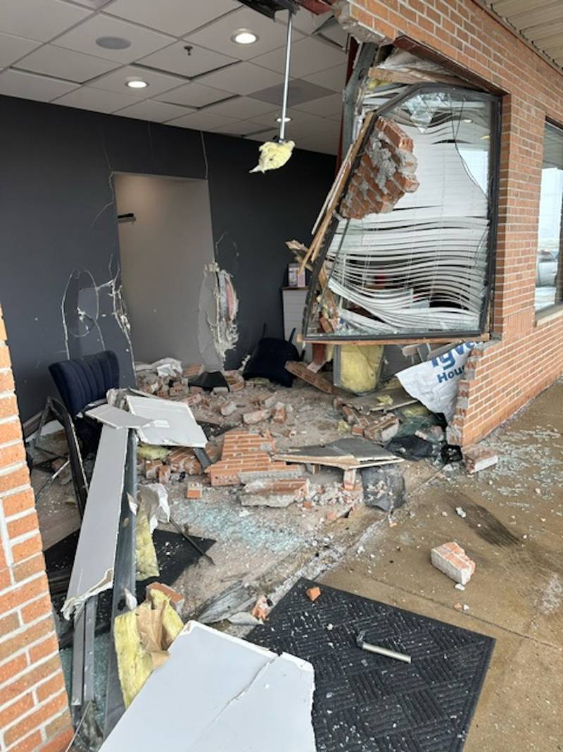 One person is injured after a car crashes into Lash Out Spa & Permanent Makeup Saturday in Lake in the Hills.